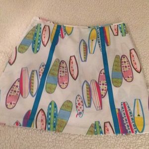 Bamboo Traders Surboard Skirt Sz 8 Cotton/spandex